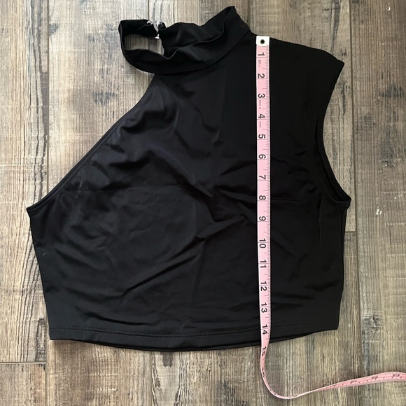 High Neck One Shoulder Dance Top - Picture 9 of 9